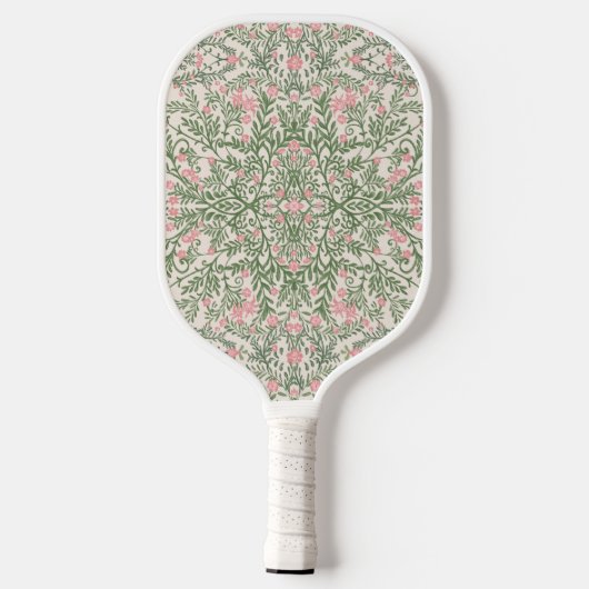 Roze & Groen Bloemen Patroon Chinoiserie Pickleball Paddle (Achterkant)