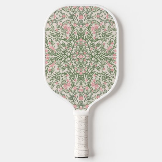 Roze & Groen Bloemen Patroon Chinoiserie Pickleball Paddle (Voorkant)