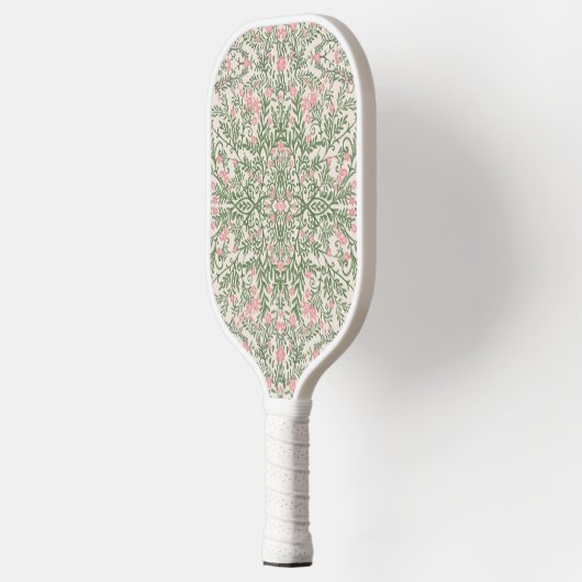 Roze & Groen Bloemen Patroon Chinoiserie Pickleball Paddle (Links)