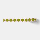Roze Groen Checker Diamant Patroon Grosgrain Lint (Voorkant)
