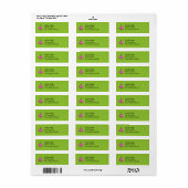 Roze & Groen Cupcake groen Etiket (Full Sheet)