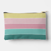 roze groen Custom Summer Color Block Stripes Etui (Achterkant)