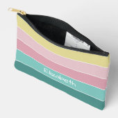 roze groen Custom Summer Color Block Stripes Etui (Open)