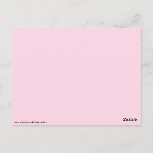 Roze Groen Diamond Pastel briefkaart (Achterkant)