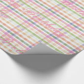 Roze Groen en blauw Cadeaupapier (Hoek)