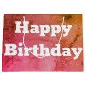 Roze groen en goud groot cadeauzakje (Voorkant)