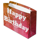 Roze groen en goud groot cadeauzakje (Achterkant Gekanteld)