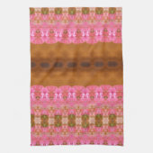 Roze groen en goud theedoek (Verticaal)