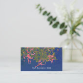 Roze, Groen en Navy Abstract Visitekaartje (Staand voorkant)