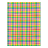 Roze Groen Geel Madras ruitontwerp Tafelkleed (Voorkant)