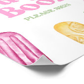 Roze Groen Geel Popsicle Gastenboek Tafelbord Poster (Hoek)