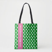 Roze & Groen Gepersonaliseerd Golf Tas (Voorkant)