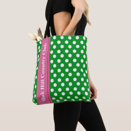 Roze & Groen Gepersonaliseerd Golf Tas
