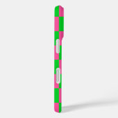 Roze groen geruit controlepatroon Case-Mate iPhone case (Achterkant / Rechts)