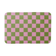 Roze Groen geruit Gingham patroon