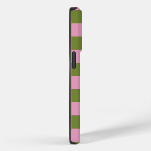Roze Groen geruit Gingham patroon Case-Mate iPhone Case (Achterkant / Rechts)