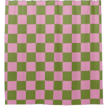 Roze Groen geruit Gingham patroon
