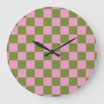 Roze Groen geruit Gingham patroon