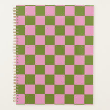 Roze Groen geruit Gingham patroon