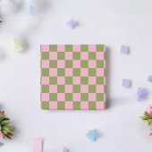 Roze Groen geruit Gingham patroon Post-it® Notes