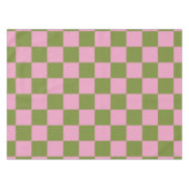 Roze Groen geruit Gingham patroon Tafelkleed (Voorkant (Horizontaal))