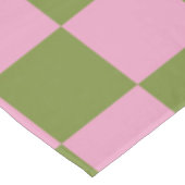 Roze Groen geruit Gingham patroon Tafelkleed (Gekanteld)