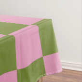 Roze Groen geruit Gingham patroon Tafelkleed (Voorbeeld)
