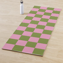 Roze Groen geruit Gingham patroon