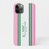 Roze & Groen Gestreept gepersonaliseerd retro cade