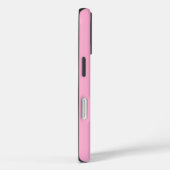Roze & Groen Gestreept gepersonaliseerd retro cade Case-Mate iPhone Case (Achterkant / Rechts)