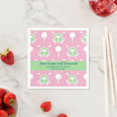 Roze & Groen - Golf Feest Tafelservies Servet (Insitu)