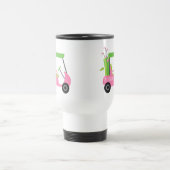 Roze & Groen Golf Gepersonaliseerde pendeldienst M Reisbeker (Center)