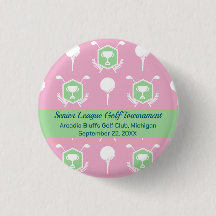Roze & Groen - Golfcompetitie Feestartikel Knoop