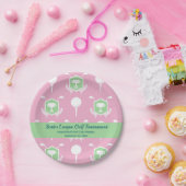Roze & Groen - Golfcompetitie Feestbord Papieren Bordje (Feest)