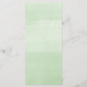 Roze groen, goudgroene bladeren, elegant menu (Achterkant)