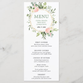 Roze groen goudgroene bladeren eucalyptus menu