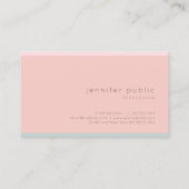 Roze Groen Handgeschreven Script Modern Eenvoudig  Visitekaartje (Achterkant)