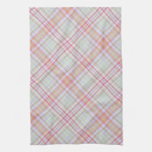 Roze Groen Klassiek Elegant Geometrisch Plakken Pa Theedoek (Verticaal)