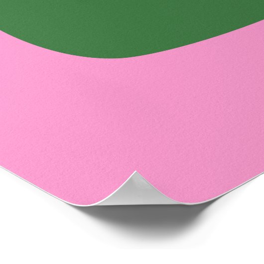 Roze Groen Moderne Abstracte Geometrische Vormen K Poster (Hoek)