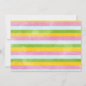 Roze Groen Onze Kleine Straal van Zonneschijn 1e V Kaart (Achterkant)