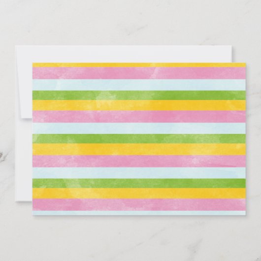 Roze Groen Onze Kleine Straal van Zonneschijn 1e V Kaart (Achterkant)