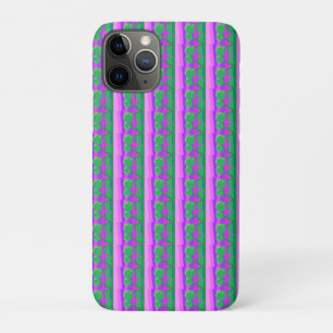 Roze Groen Paarse iPhone / iPad hoesje