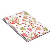 ROZE & GROEN PATCHWORK HARTEN SPIRAAL NOTITIEBOEK (Rechterzijde)