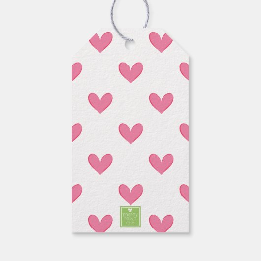 Roze & Groen Pickleball Paddle Monogram Crest Cadeaulabel (Achterkant)