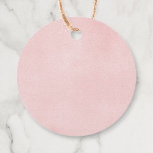 Roze groen pompoenen elegante herfst baby shower bedankjes labels (Achterkant)