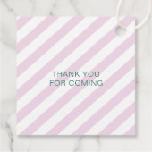 Roze Groen Retro Pickleball 30e verjaardag Bedankjes Labels (Achterkant)