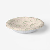 Roze Groen Retro Y2K 70s Bloempatroon Papieren Kommen (Gebogen)