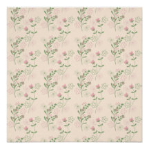 Roze Groen Retro Y2K 70s Bloempatroon