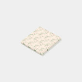 Roze Groen Retro Y2K 70s Bloempatroon Post-it® Notes (Schuin)