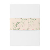 Roze Groen Retro Y2K 70s Bloempatroon Uitnodigingen Wikkel (Achterkant Voorbeeld)